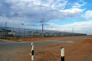 View of Woomera Detention Centre.