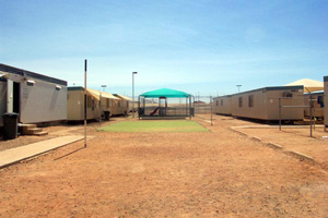 Chidren's playground at Woomera Detention Centre.