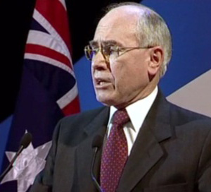 John Howard, Australia's Prime Minister in 2001.