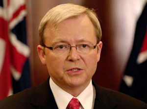 Kevin Rudd, Australia's Prime Minister in 2008.
