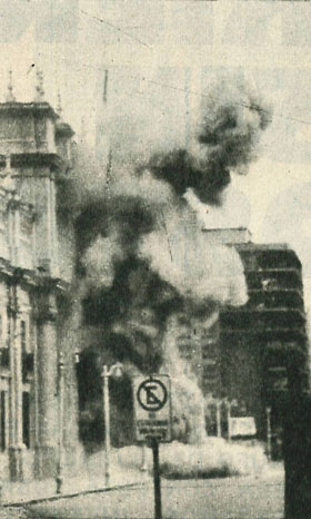 Bombing of La Moneda (presidential palace).