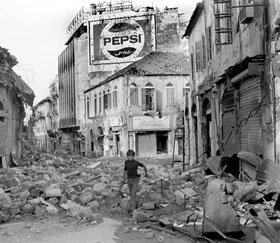 Civil war in Beirut 1976.